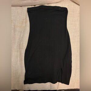 SHEIN Black Strapless Dress